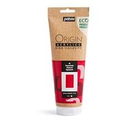 Pébéo - Origin Acrylics 240 ml - Peinture Acrylique Éco-Conçue - Haute Viscosité - Finition Mate - Liant 100% Recyclé - 96% de Matières Premières d’Origine Européenne - Rouge Primaire