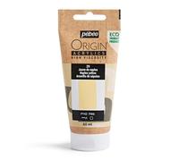 Pébéo - Origin Acrylics 60 ml - Peinture Acrylique Éco-Conçue - Haute Viscosité - Finition Mate - Liant 100% Recyclé - 96% de Matières Premières d’Origine Européenne - Jaune de Naples