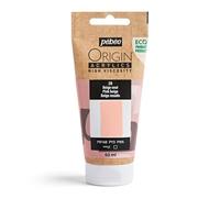 Pébéo - Origin Acrylics 60 ml - Peinture Acrylique Éco-Conçue - Haute Viscosité - Finition Mate - Liant 100% Recyclé - 96% de Matières Premières d’Origine Européenne - Beige Rosé