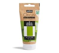 Pébéo - Origin Acrylics 60 ml - Peinture Acrylique Éco-Conçue - Haute Viscosité - Finition Mate - Liant 100% Recyclé - 96% de Matières Premières d’Origine Européenne - Vert Olive Clair