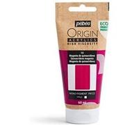 Pebeo Origin - Peinture - acrylique à base d'eau - magenta quinacridone - transparent - mat - 60 ml Transparent G