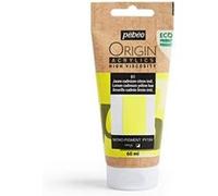 Pebeo Origin - Peinture - acrylique à base d'eau - teinte jaune citron de cadmium - semi-opaque - mat - 60 ml Jaune G