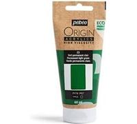 Pebeo Origin - Peinture - acrylique à base d'eau - vert clair nacré - opaque - mat - 60 ml Vert G