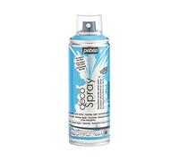 Pébéo - Peinture Acrylique en Spray - Pour la Décoration Multi Supports en Intérieur et Extérieur - Base Eau, Faible Odeur - 200 ml - Finition Mate - Coloris Bleu Caraïbes