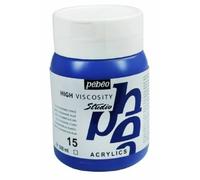 Peinture Acrylique - Bleu Outremer Foncé - 15 - Pébéo Studio - Pot De 500ml