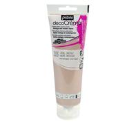 Pébéo Peinture acrylique DecoCrème – Texture crème, finition nacrée – 120 ml, Nacre châtaigne