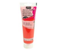 Pébéo Peinture Acrylique Texture Crème pour la Décoration - Finition nacrée - 120 ML - Nacre Rubis