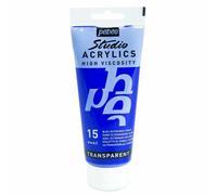 PEBEO Peinture acrylique transparente - Bleu outremer foncé - 100 ml