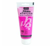 Pébéo Peinture Acrylique Transparente - Rose Azo - 100 ml