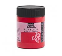 Peinture Acrylique - Rouge Cadmium - 33 - Pébéo Studio - Pot De 500ml