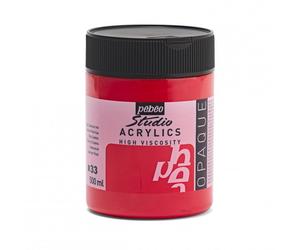 PÉBÉO PEINTURE ACRYLIQUES POT DE 500 ML ROUGE C…