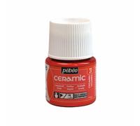 Pébéo Peinture céramique - Rouge - 45 ml