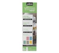 Coffret d'initiation - PEBEO - Vitrea 160 - Peinture sur verre - 6 pots de 20 ml - Tons pastel