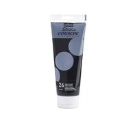 Pébéo - Peinture Gouache 220ml - Tube de Peinture Gouache Qualité Fine - Idéal Travaux Étude - 1 Tube de 220 ml Noir d'Ivoire