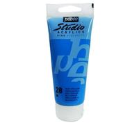 Pébéo 837028 Studio Acrylique Tube Bleu Céruléum 100 ml