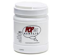 Peinture acrylique - Blanc primaire - Mate-satinée - Pot 700ml - Pébéo Pop Art Blanc
