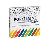 Pebeo Porcelaine 150 marqueur à pointe ronde, 1,2 mm, paquet de 9