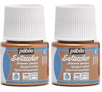 PEBEO Pot de Peinture Textile Setacolor' Cuivre 45ml (Lot de 2)