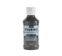 Pébéo Pouring Expériences-Peinture Acrylique Pré-mélangée Prête à l'emploi-Idéal pour Fluid Art, Gris foncé, 118 ml