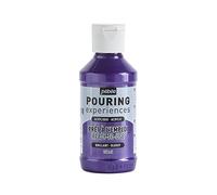 Pébéo Peinture acrylique Pouring Expériences – Prête à l'emploi Violet métallique 118 ml