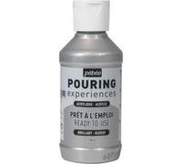 Peinture Acrylique Pouring Pébéo - 118 Ml Argent Métallique