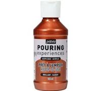 Pébéo Peinture acrylique Pouring – Cuivre métallique – 118 ml
