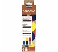 Pebeo Set de 6 peintures pour céramique