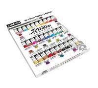 PEBEO Set Peintures Acrylique + Pinceau - 30 x 20 ml