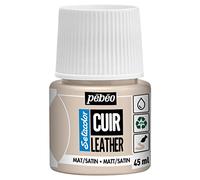 Pébéo - Setacolor Cuir -Peinture Acrylique pour Cuir et Similicuir - Personnalisation Sac, Chaussure, Sneaker- Résistance rayures, pliures, frottements - Finition Mate/Satinée - Beige Rose - 45 ml