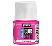 Peinture pour cuir et simili - Rose fluo - Setacolor Cuir - Pébéo - 45ml Rose