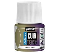 Pébéo - Setacolor Cuir - Peinture Acrylique pour Cuir et Similicuir - Personnalisation Sac, Chaussure, Sneaker- Résistance rayures, pliures, frottements - Effet Duochrome - Jaune/Violet - 45 ml