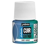 Pébéo - Setacolor Cuir - Peinture Acrylique pour Cuir et Similicuir - Personnalisation Sac, Chaussure, Sneaker- Résistance rayures, pliures, frottements - Effet Duochrome - Bleu/Vert - 45 ml