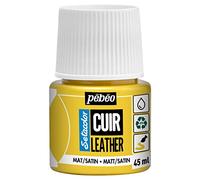Peinture pour cuir et simili - Jaune vif - Setacolor Cuir - Pébéo - 45ml Jaune