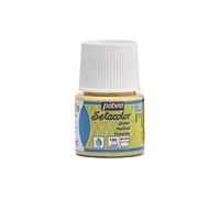 PEBEO Setacolor Flacon de Peinture pailletée pour Tissu Or 45 ML