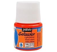 Pebeo Setacolor Flacon de peinture pour tissu 45 ml Orange fluo