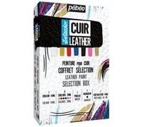 Coffret Sélection - Peinture Pour Cuir Et Simili - Setacolor Cuir - Pébéo - 7 Pots + Accessoires