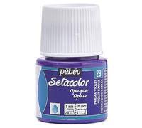 Pébéo Peinture textile Setacolor - Opaque pour tissus sombres - Violet 45 ml