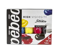 Pébéo Acrylic Paint Ensemble de peintures acryliques 5 x 100 ml 5 pièces