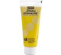 Pébéo - Peinture Gouache 100ml - Tube de Peinture Gouache Qualité Fine - Idéal Travaux Étude - 1 Tube de 100 ml Jaune Primaire 290048