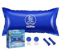 Pechfun Coussin Piscine Hivernage, 120×240cm Coussin Hivernage Piscine Hors Sol, avec Valve de Sécurité et Double Couture, Kit de réparation Inclus