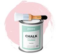 PECTRO Chalk Paint 750ml + Brosse Spéciale - Peinture à la Craie pour Meuble - Deco Maison et Vintage - Effet Craie (Rose Pastel)