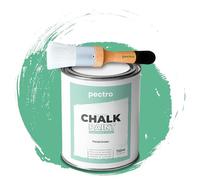PECTRO Chalk Paint 750ml + Brosse Spéciale - Peinture à la Craie pour Meuble et Deco Maison Vintage - Effet Craie (Vert Pastel)