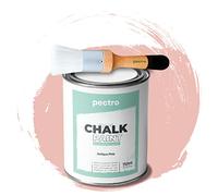 PECTRO Chalk Paint, Peinture à la Craie 750 ml + Pinceau (ROSE ANTIQUE)