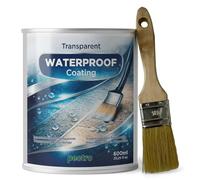 PECTRO Imperméabilisant Transparent - Liquide d'Étanchéité Invisible pour Toiture, Terrasse, fissures, et Fenêtres - Revêtement Imperméable Anti-Fuite Intérieur Extérieur (600 ml, 630 g)
