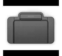 Pédale de commande Philips ACC2330 USB Noire, 198x170x54mm, 650g, Plug and Play, pour transcription audio, Code SH 84716070
