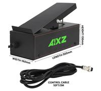 Pédale de contrôle pour soudage TIG - Pédale de réglage du courant - Câble dede 3 mètres - Connecteur 5 pôles - Compatible avec les modèles AIT200P/AIT250P - 1,3 kg