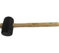 Peddinghaus 346650201 Maillet de carreleur en caoutchouc bombée, Noir/beige, 65 mm