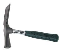 Peddinghaus 5240050000 Marteau de maçon face plate modèle Berlin avec manche en tube d'acier, Noir/Argent, 690 g