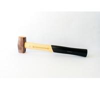 PEDDINGHAUS, marteau en cuivre, modèle "Faeustelform", 750 g, forgé, avec manche en bois de hêtre