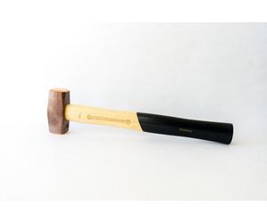 PEDDINGHAUS, marteau en cuivre, modèle "Faeustelform", 750 g, forgé, avec manche en bois de hêtre